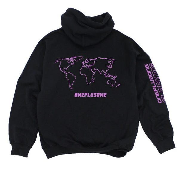 BLACK & PURPLE HOODIE