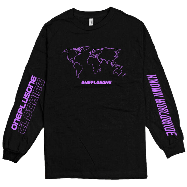GLOBAL LONGSLEEVE TEE - PURPLE