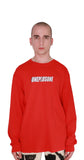 RED GLITCH TEE LONGSLEEVE