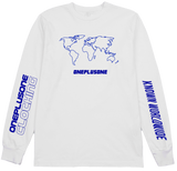 GLOBAL LONGSLEEVE TEE - BLUE/WHITE